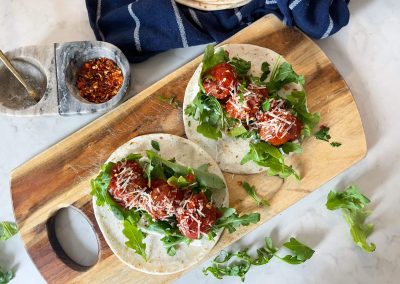 Italian Meatball Tacos