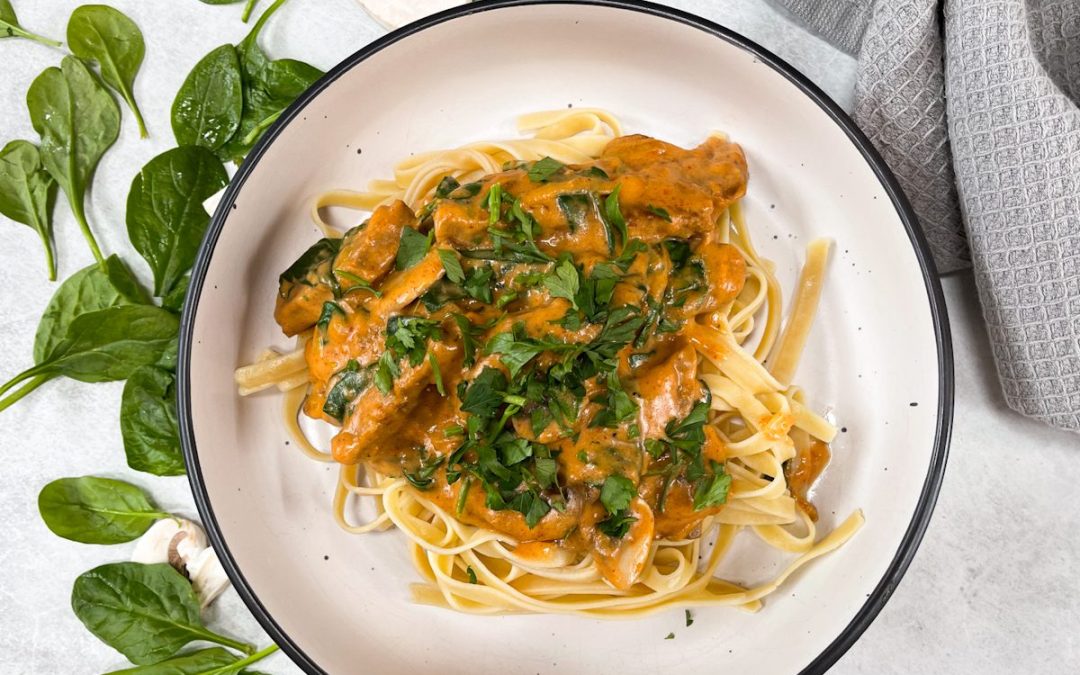 Vegan Creamy Stroganoff