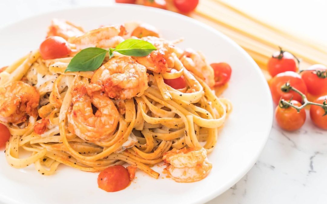 One of the Highest Protein Recipes for Prawn Pasta Around