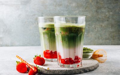 Protein Strawberry Macha: A Refreshing Protein-Packed Drink