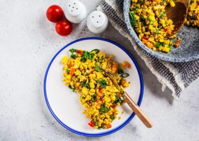 Bruschetta Tofu Scramble