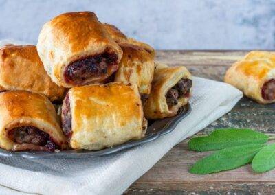 Chicken, Cranberry & Sage Sausage Rolls