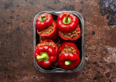 Chilli con Carne Stuffed Capsicums