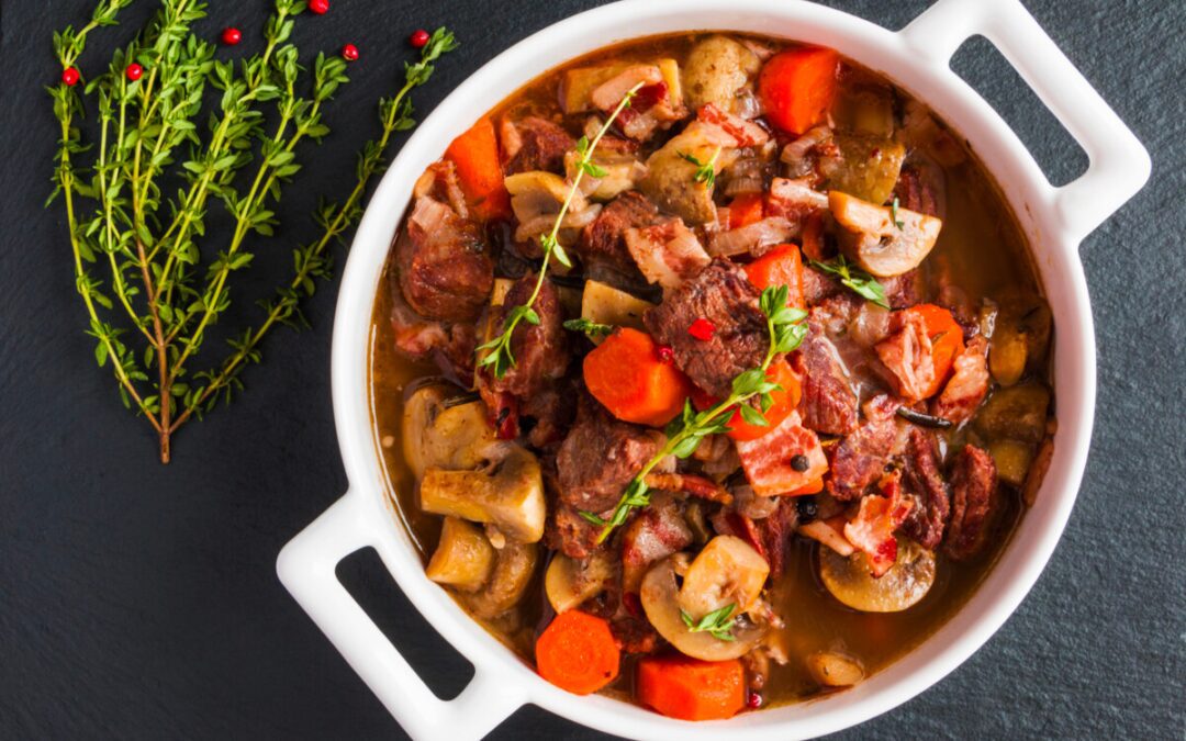 Lamb & Rosemary Casserole with Mash