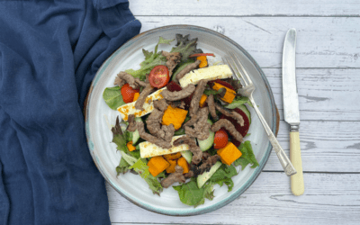 Halloumi Salad Recipes | Beef, Pumpkin & Halloumi Salad