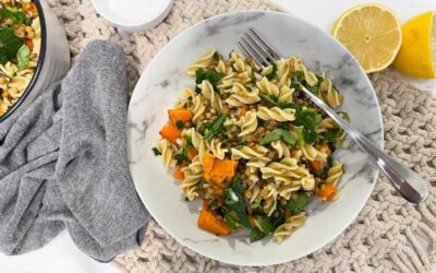 Vegetarian Roast Pumpkin & Lentil Pasta Salad