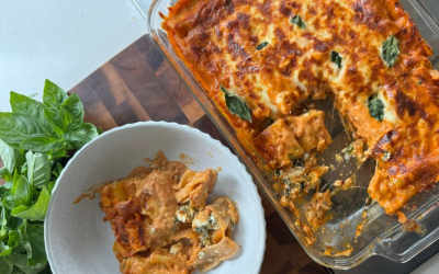 Vodka Sauce Spinach & Ricotta Cannelloni