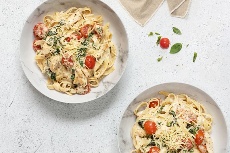 Tuscan Chicken Pasta.