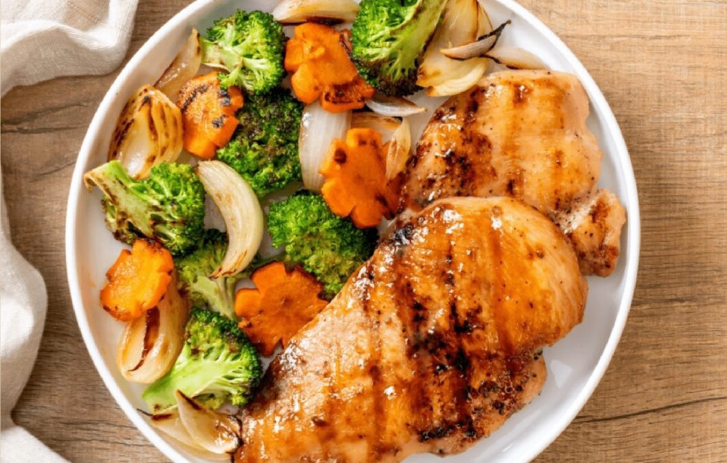 maple mustard chicken tray bake