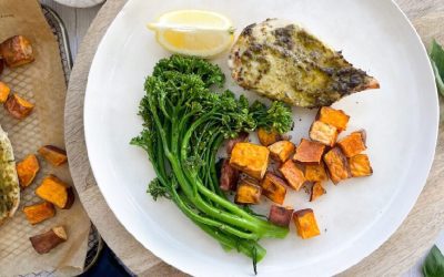 Pesto Chicken Tray Bake | Healthy One-Tray Budget Dinner
