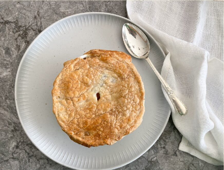 Chicken leek bacon pie