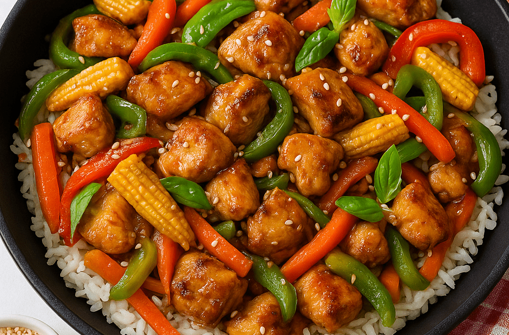 honey soy chicken stir fry