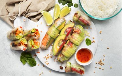Teriyaki Chicken Rice Paper Rolls | Fresh & Healthy Lunch Recipe