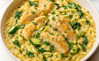 One Pan Lemon Chicken Orzo