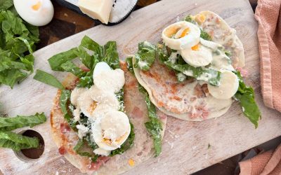 Chicken Caesar Smash Tacos