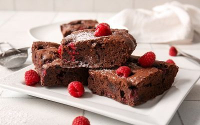 Chocolate & Raspberry Brownie | High-Protein Dessert