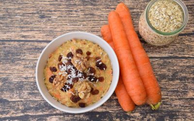 Carrot Cake Overnight Oats | High-Protein Make-Ahead Breakfast