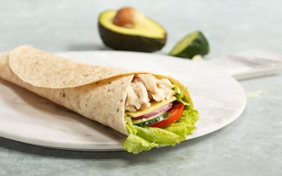 Chicken Caesar Wrap | High-Protein Lunch Idea