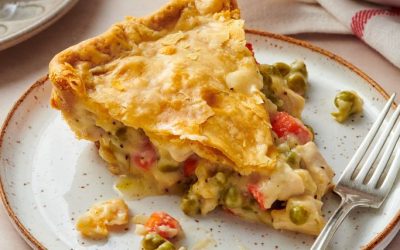 Chicken, Bacon & Vegetable Pot Pie (Healthy Comfort Dinner)