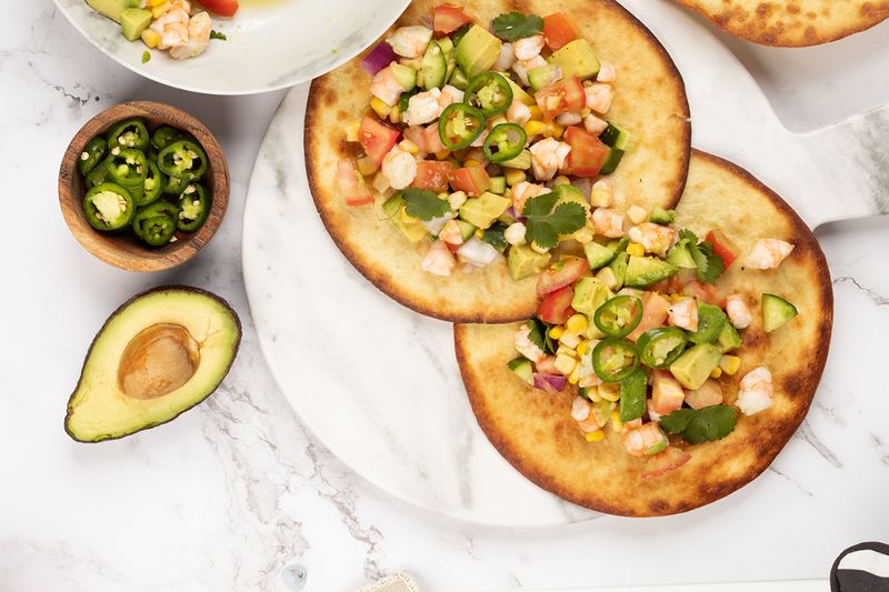 Prawn Ceviche Tostadas