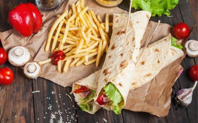 Chicken Cali Burrito (High Protein Dinner)