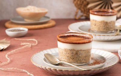 High Protein Tiramisu Overnight Oats
